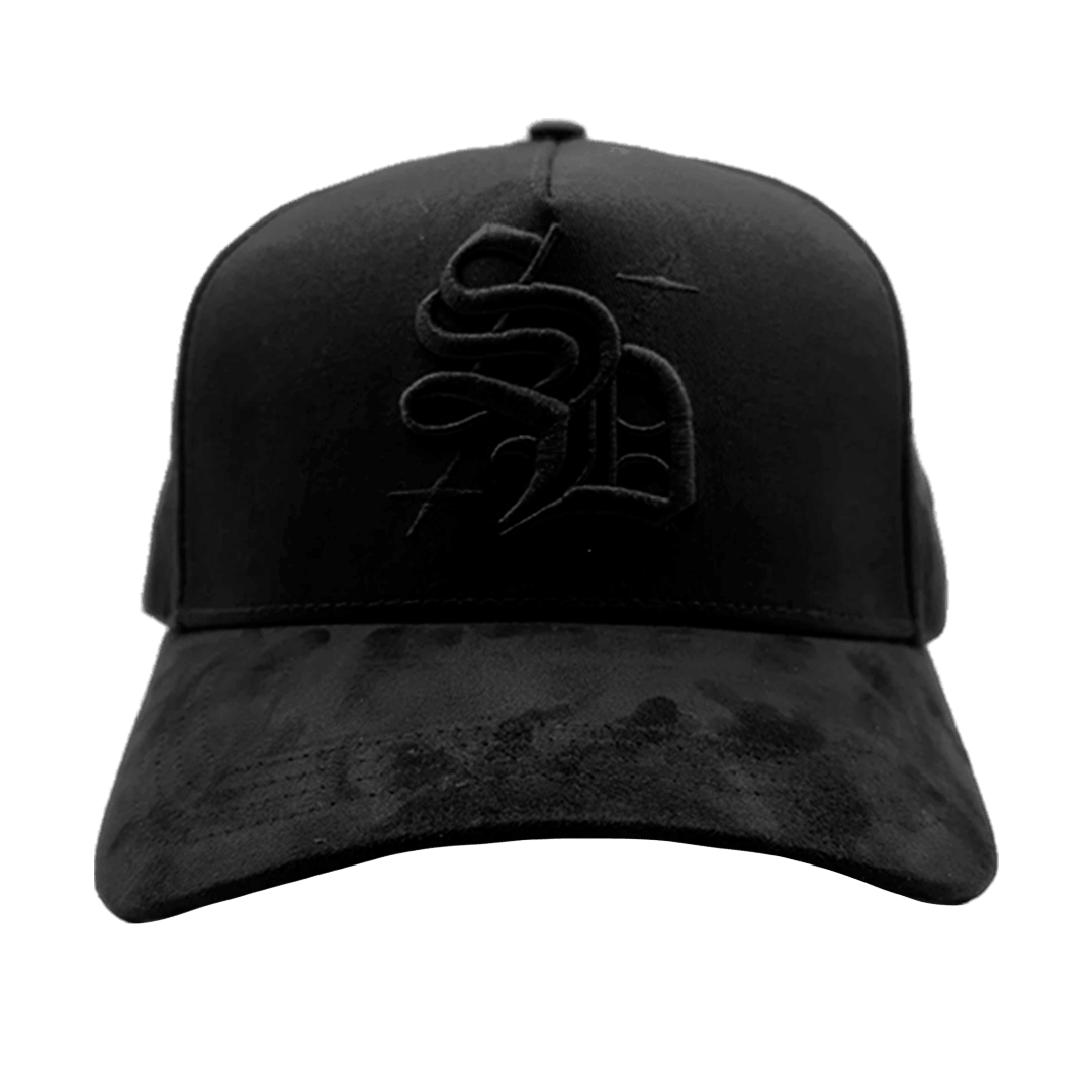 Gorra negra con estrellas edición limitada SD Black Stars de Anywhere Hats, vista frontal